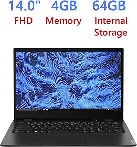 Lenovo Thin and Light Laptop 14" AMD A6 4GB 64GB Renewed