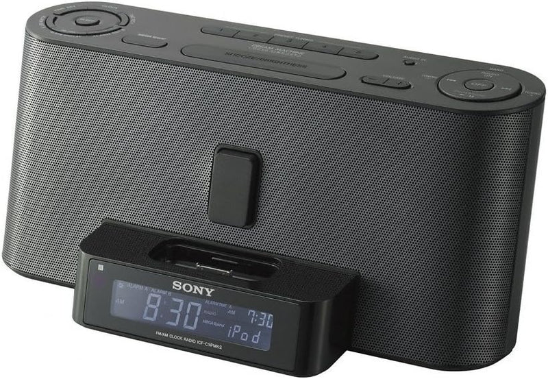 Sony ICF-C1IP: iPod/iPhone Clock Radio with Speaker Dock - Black — main product image