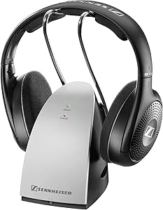 Sennheiser RS120 II Wireless RF Headphones with Charging Cradle