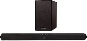 Toshiba TY-WSB600 2.1 Channel Bluetooth Soundbar - Wireless Subwoofer, HDMI ARC