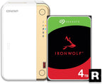 QNAP TS-262-4G-24ST-US 2-Bay NAS with 4TB IronWolf HDDs