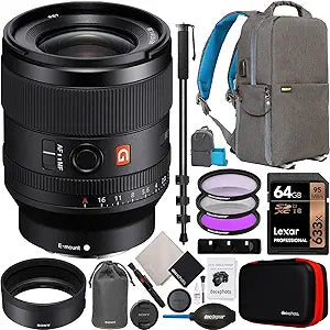 Sony E11SNSEL35F14GM FE 35mm f/1.4 GM Lens Bundle