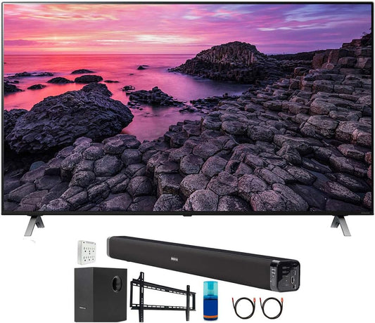 LG E10LG55NANO90 55" 4K NanoCell Smart TV Bundle