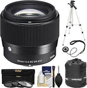 Sigma K-105349-01 56mm f/1.4 Sony E-Mount Lens Kit