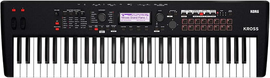 Korg KROSS2-61-MB 61-Key Synthesizer Workstation Keyboard