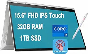 HP HP ENVY X360 15 2-in-1 Laptop 15.6" FHD i7 32GB RAM 1TB SSD