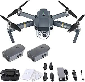 DJI Mavic Pro 4K Quadcopter Drone with 2 Batteries