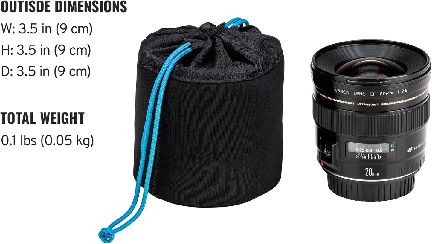 Tenba 636-351 Camera Lens Pouch 3.5x3.5 inch