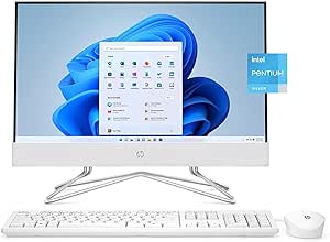 HP 22-DD000 21.5" FHD Pentium Silver All-in-One Desktop