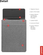 Lenovo 16 Inch Slim Laptop Sleeve Eco-Friendly Grey