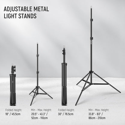 Neewer 10103701 400W Photography Lighting Kit Umbrellas LED