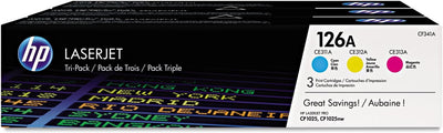 HP CF341A 126A Cyan Magenta Yellow Toner 3-Pack