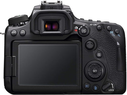 Canon EOS 90D DSLR Camera 18-55mm + Telephoto Lens Kit Renewed