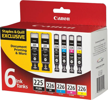 Canon 4530B012 PGI-225/CLI-226 Ink Cartridge 6-Color Value Pack