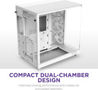 NZXT CC-H61FW-R1 H6 Flow RGB Mid-Tower Case White