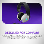Alienware AW725H Tri-Mode Wireless Gaming Headset - Lunar Light