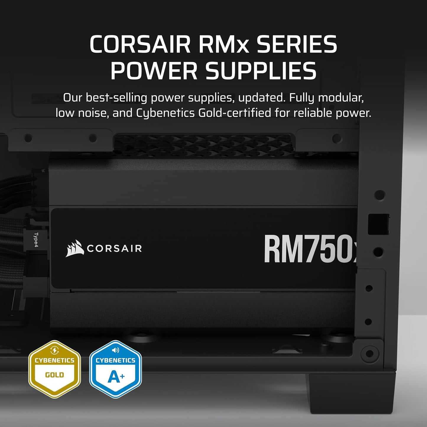 Corsair CP-9020285-NA RM750x 750W ATX 3.1 Power Supply