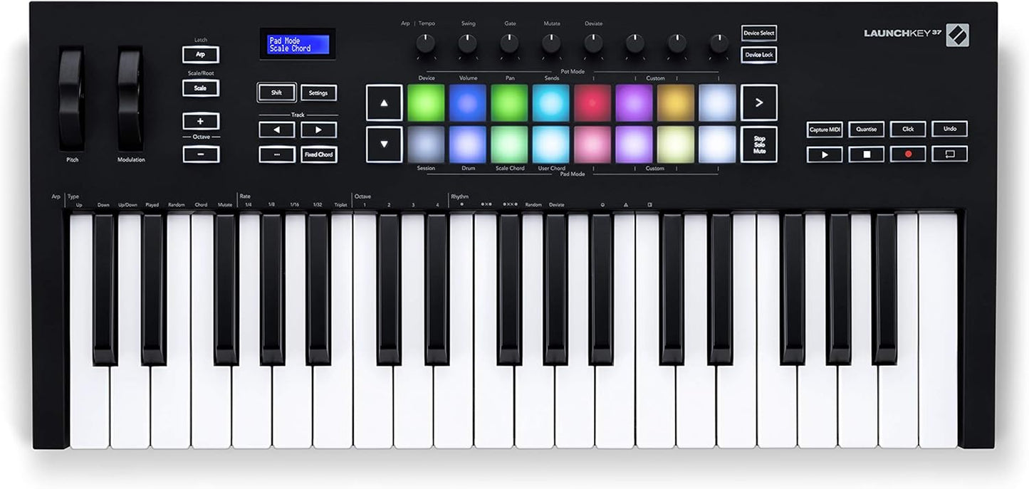 Novation NOVLKE37MK3 Launchkey 37 [MK3] MIDI Keyboard Controller