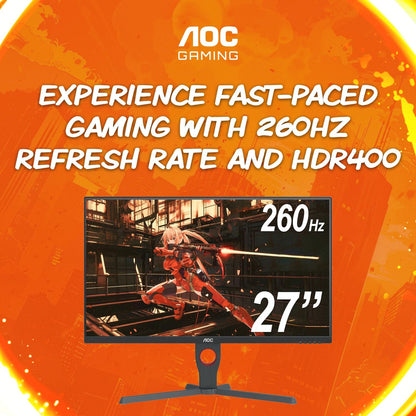 AOC Q27G10ZE 27" QHD 260Hz 0.5ms Gaming Monitor