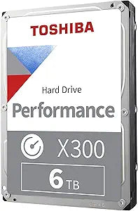 Toshiba HDWR460XZSTA X300 6TB 7200RPM Internal Hard Drive