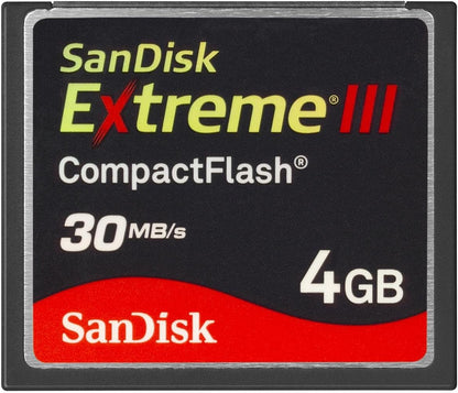 SanDisk Extreme III 4GB CompactFlash Memory Card