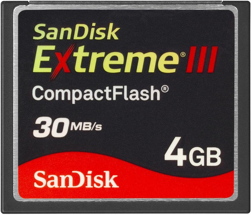 SanDisk Extreme III 4GB CompactFlash Memory Card — main product image