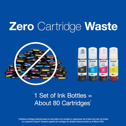 Epson T522120-BCS 522 EcoTank Ink Bottle Combo Pack