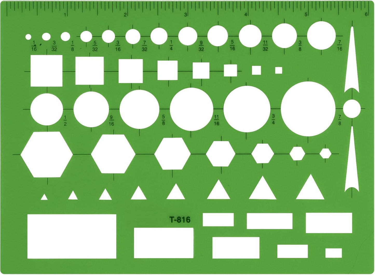 Westcott T-816 All-Purpose Technical Drawing Template