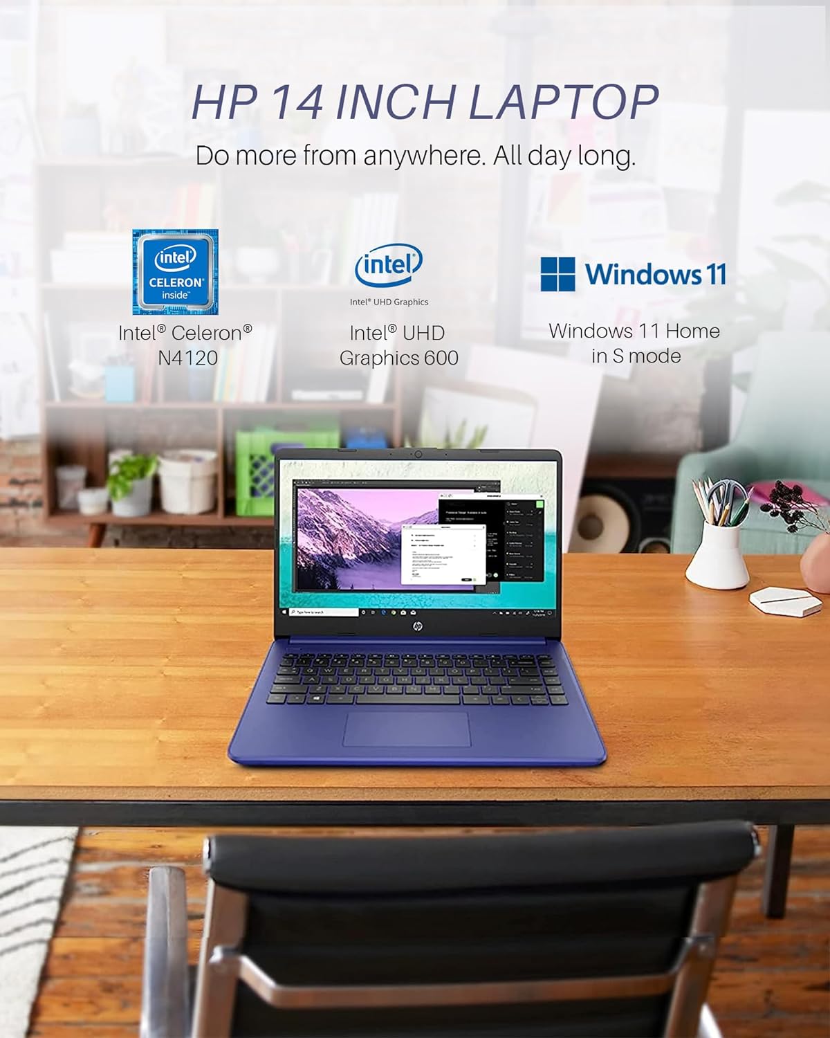 HP HP Stream 14 Student Laptop Intel N4120 16GB 64GB