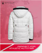 Spyder Girls' Long Length Puffer Jacket - Insulated Winter Coat