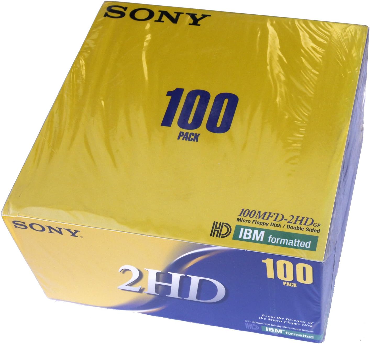 Sony 100MFD2HDLF High-Density 3.5" Floppy Disks