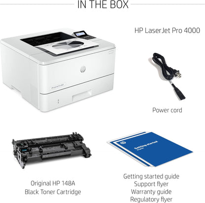 HP New Version LaserJet Pro 4001n B&W Printer (Renewed)