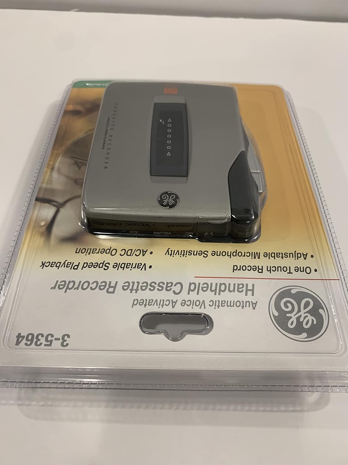 GE 35364 Mini Cassette Recorder - Silver