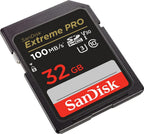 SanDisk 32G_SD_Extreme_Pro Five Pack SD Cards w/ Card Reader