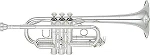 Yamaha YTR-6610S Series Eb/D Trumpet - Silver — main product image