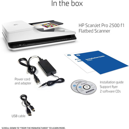 HP ScanJet Pro 2500 f1 Flatbed Scanner Renewed