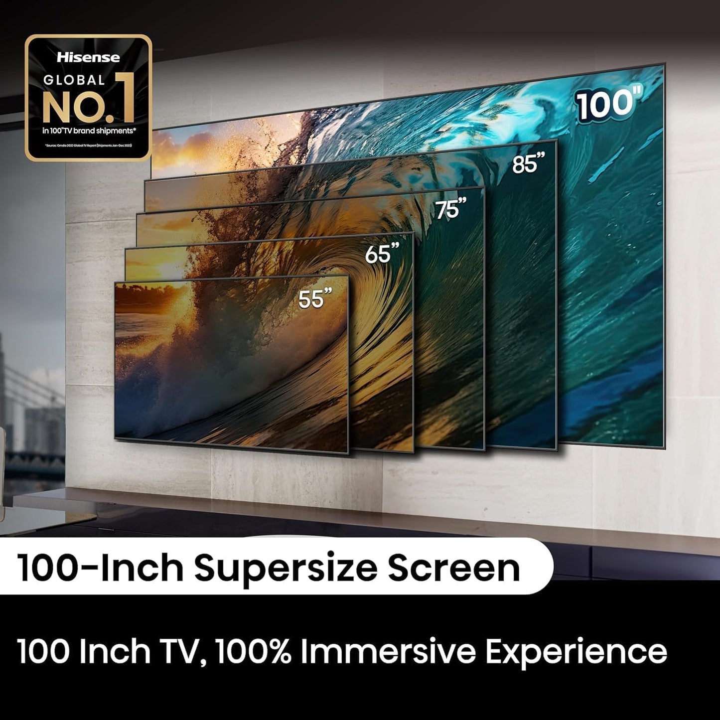 Hisense 100QD7N 100-Inch QLED 4K Google Smart TV