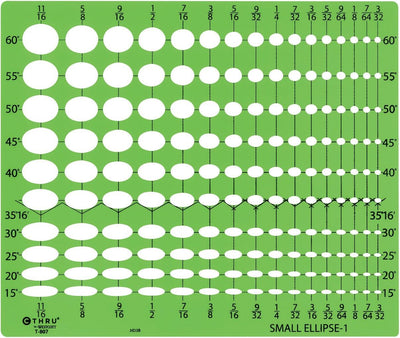 Westcott T-807 Small Ellipse Template #1