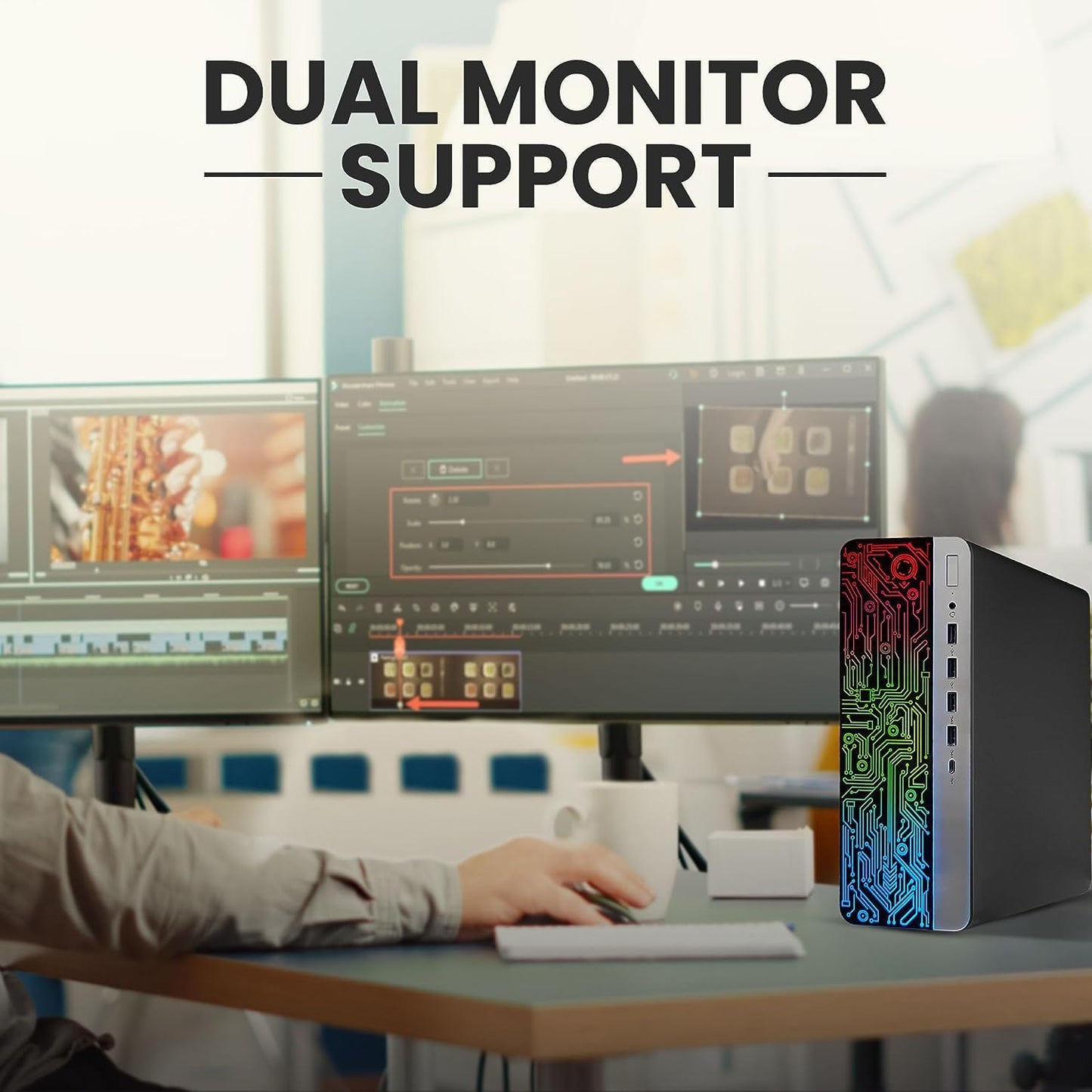 HP 600 G3 ProDesk i5 RGB Desktop PC 16GB 1TB SSD