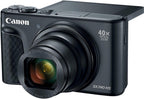 Canon SX740 HS 40x Zoom Compact Camera Bundle (Renewed)