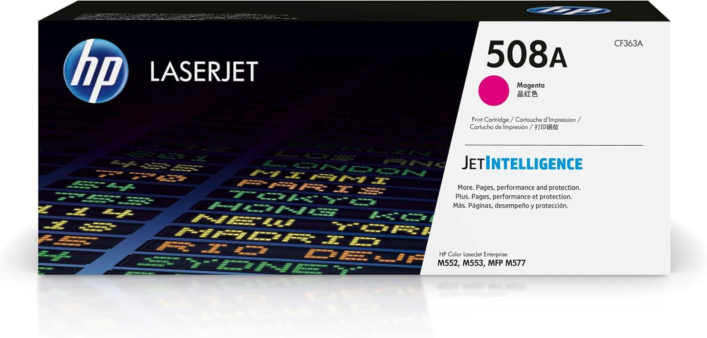 HP CF363A 508A Magenta Toner: LaserJet Enterprise M553 Series