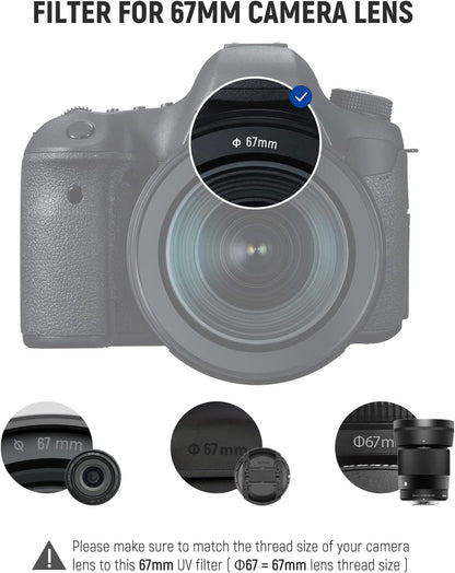 Neewer 10101408 67mm Ultra Slim UV Filter