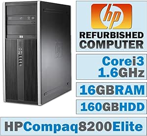 HP Compaq 8200 Elite CMT, i3-2100, 16GB DDR3, 160GB HDD, No OS — main product image