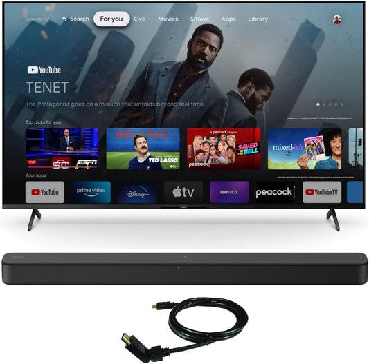 Sony KD75X85K 75" 4K HDR LED TV Bundle - Soundbar, HDMI Cable