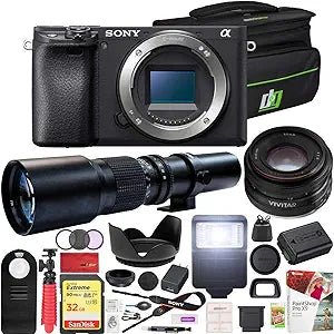 Sony E35SNILCE6400B a6400 Mirrorless Camera 2 Lens Kit