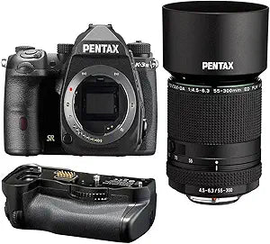 Pentax K-3 Mark III DSLR HD 55-300mm Lens Grip