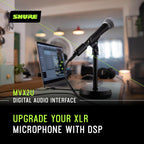 Shure MVX2U XLR-to-USB Digital Audio Interface