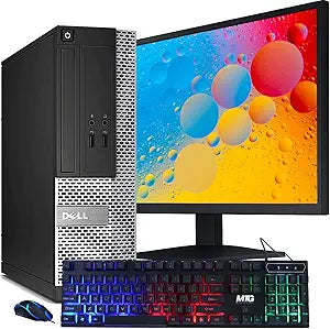 Dell OptiPlex 7020 i5 Desktop PC 16GB RAM 1TB HDD 22" Monitor (Renewed)
