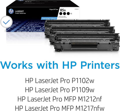 HP CE285A 85A Black LaserJet Toner Cartridge