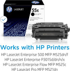 HP CE255X 55X Black High-yield Toner Cartridge